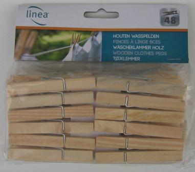 pinces a linge en bois linea x48